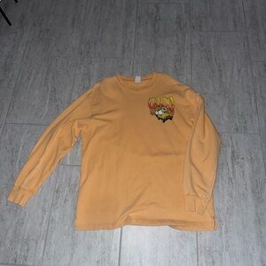 Orange Zara Graphic Long Sleeve Shirt